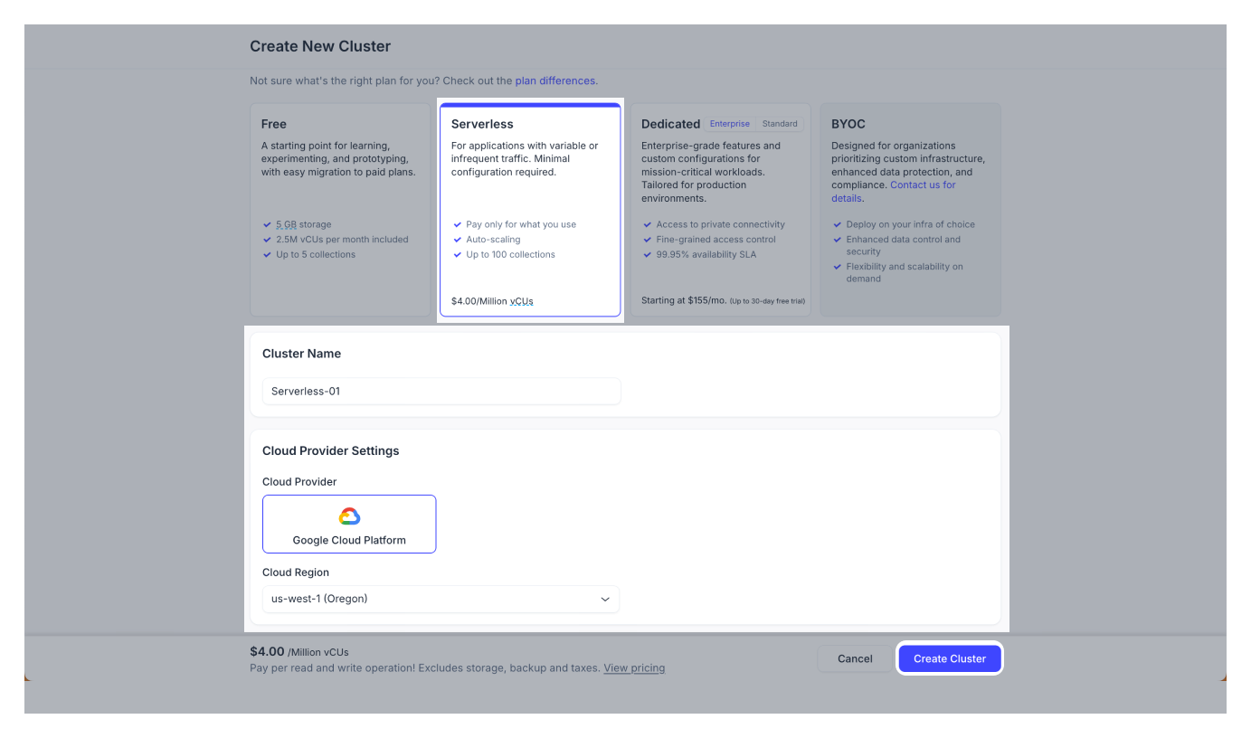 create_serverless_cluster_form