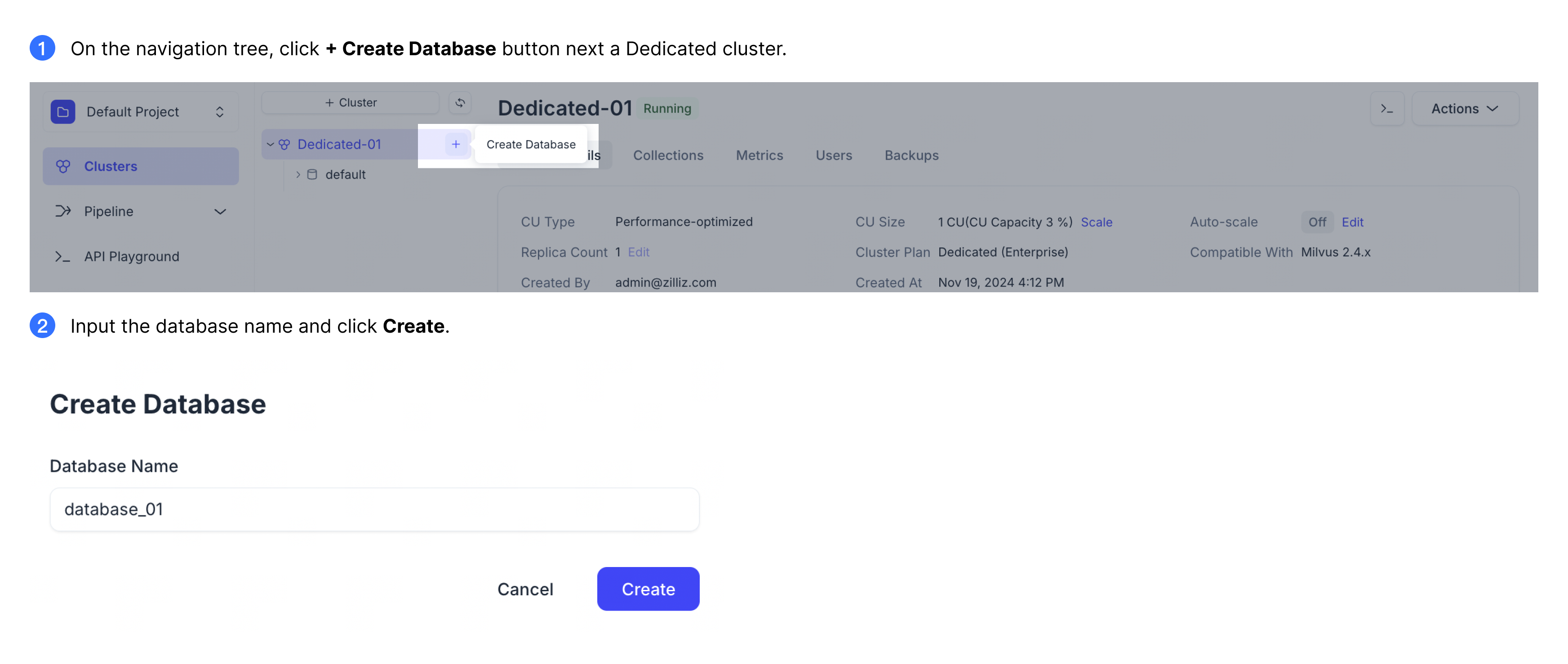 create-database create-database